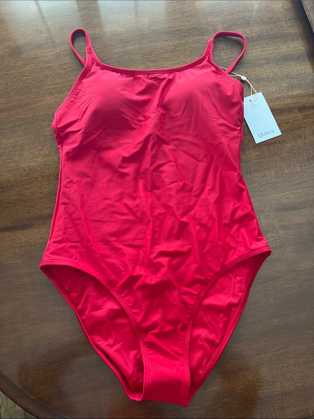Quince Girls' Red One-Piece Swimsuit